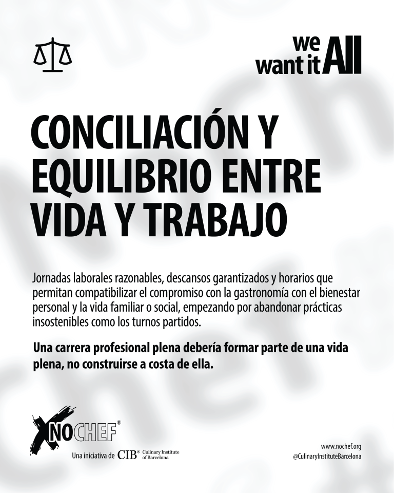 #NoChef – Conciliación y equilibrio entre vida y trabajo