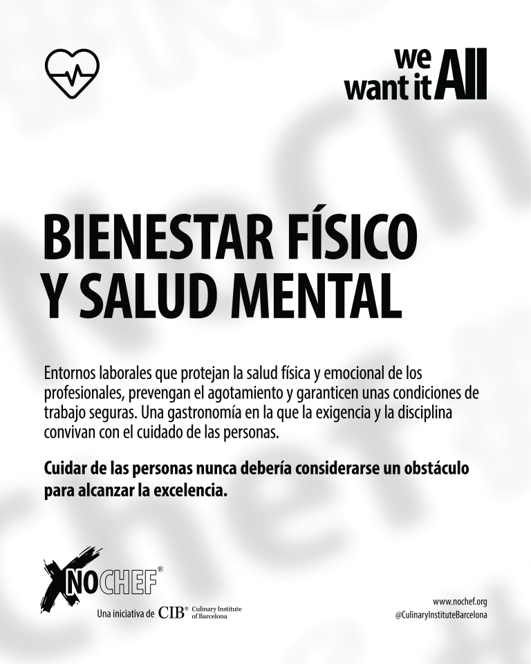 #NoChef – Bienestar físico y salud mental