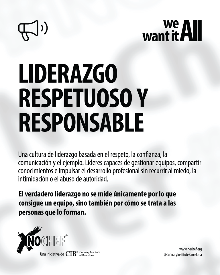 #NoChef – Liderazgo respetuoso y responsable