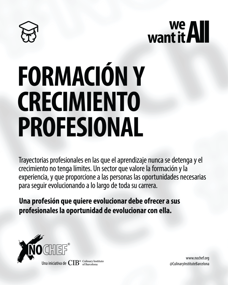 #NoChef – Formación y crecimiento profesional