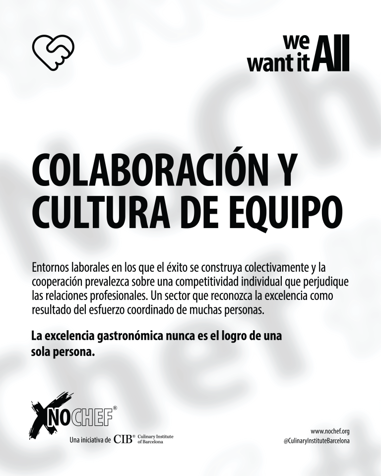 #NoChef – Colaboración y cultura de equipo
